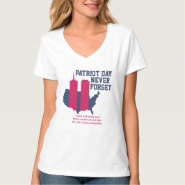 Glöm aldrig 911 20-årsdagen av patriotdagen 2021 t shirt