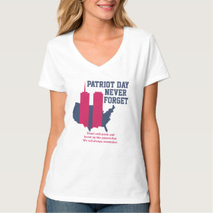 Glöm aldrig 911 20-årsdagen av patriotdagen 2021 t shirt