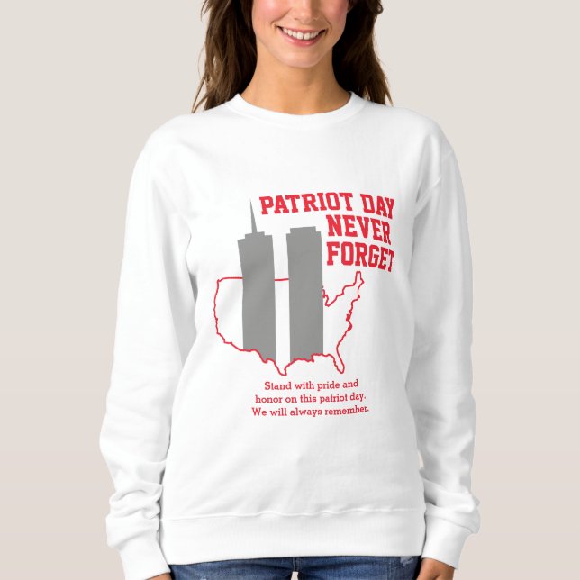 Glöm aldrig 911 20-årsdagen av patriotdagen 2021 t shirt (Framsida)