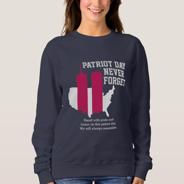 Glöm aldrig 911 20-årsdagen av patriotdagen 2021 t shirt (Framsida)