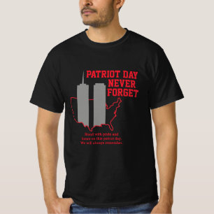 Glöm aldrig 911 20-årsdagen av patriotdagen 2021 t shirt