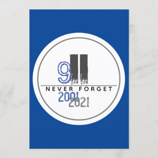 Glöm aldrig 911Grått World Trade Center Inbjudningar