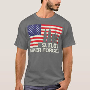 Glöm aldrig 9 11 20-årsdagen av patriotdagen 2002 t shirt