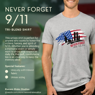 Glöm aldrig 9/11 Minnesstund T Shirt