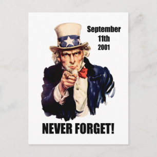 Glöm aldrig 9/11 vykort