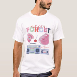 Glöm aldrig Cassette Floppy Disk VHS CD T Shirt