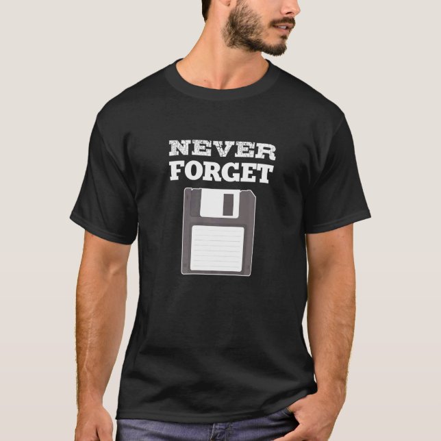 Glöm aldrig Computer Nerd Premium T Shirt (Framsida)