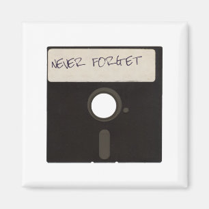Glöm aldrig datordisketter magnet
