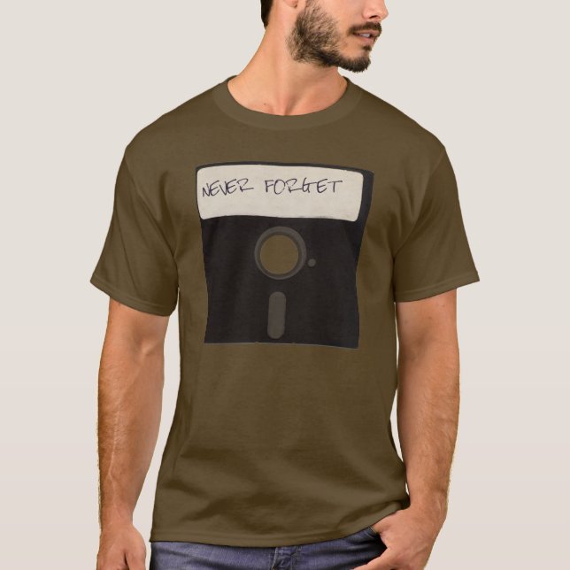 Glöm aldrig datordisketter tee (Framsida)