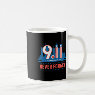 Glöm aldrig den 11 september 2001 minnesdagen Amer Kaffemugg
