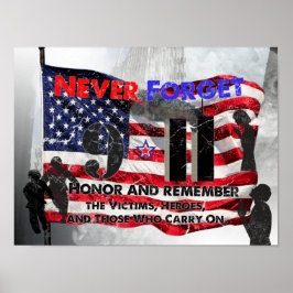 Glöm aldrig den 11 september poster