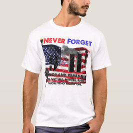 Glöm aldrig den 11 september t shirt