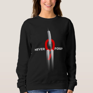 Glöm aldrig den 9.11 minnesdagen för hedersbetygel t shirt