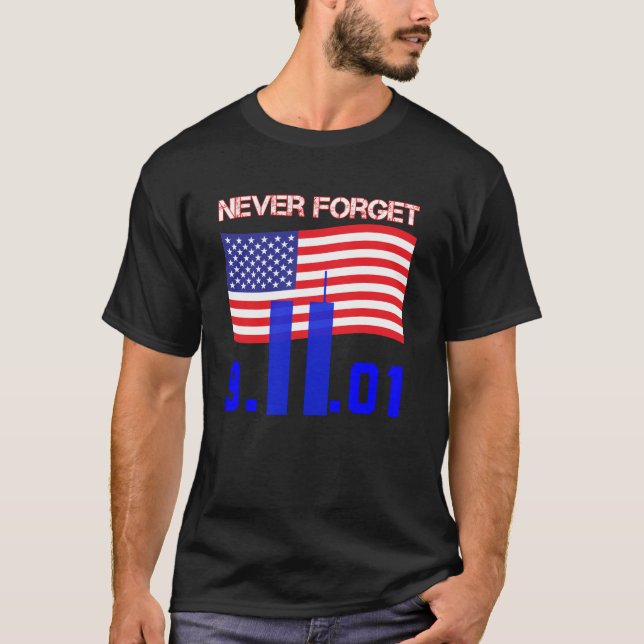 Glöm aldrig den 9 november 2001 t shirt (Framsida)