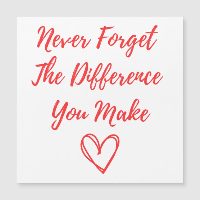 Glöm Aldrig Den Skillnad Du Gör, Tacksam (Framsida)