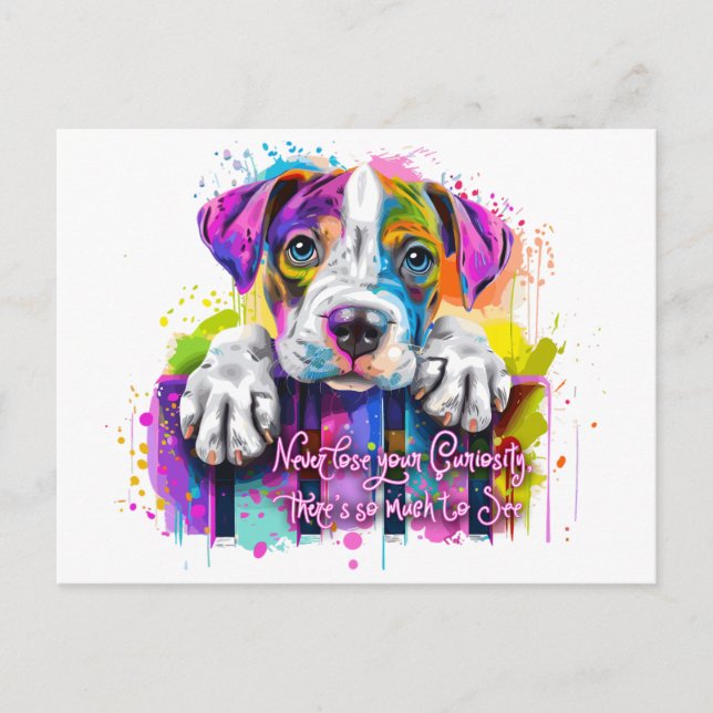 Glöm aldrig din lysighet, det finns så mycket att  vykort (Framsida)