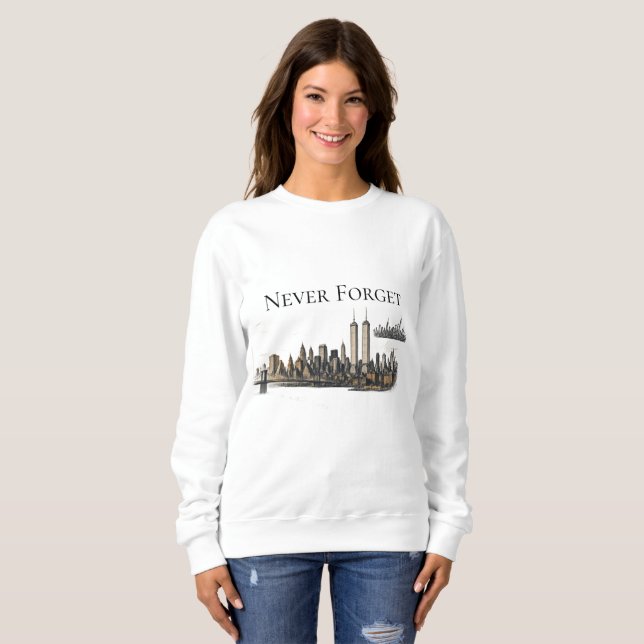 Glöm aldrig elva september t shirt (Hel framsida)