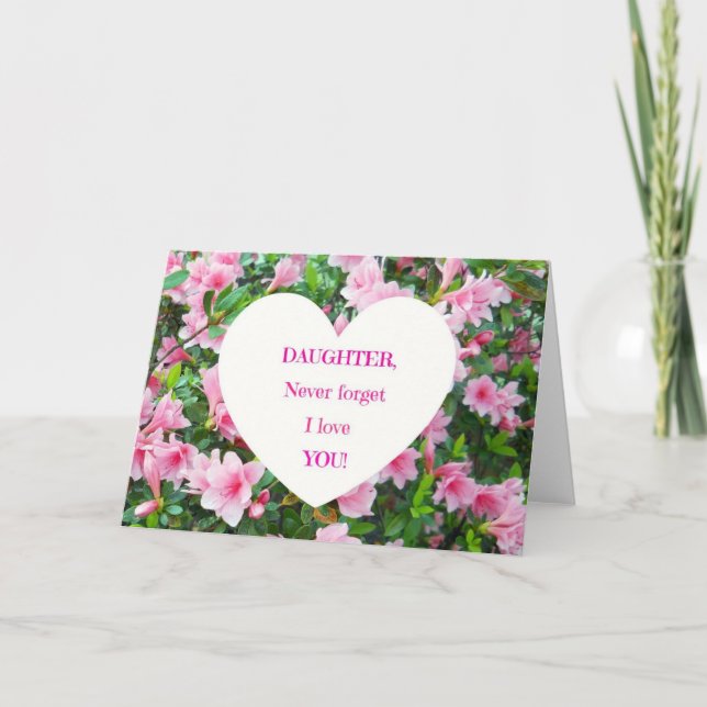 Glöm aldrig Kärlek, Dotter! Kort (Framsida)