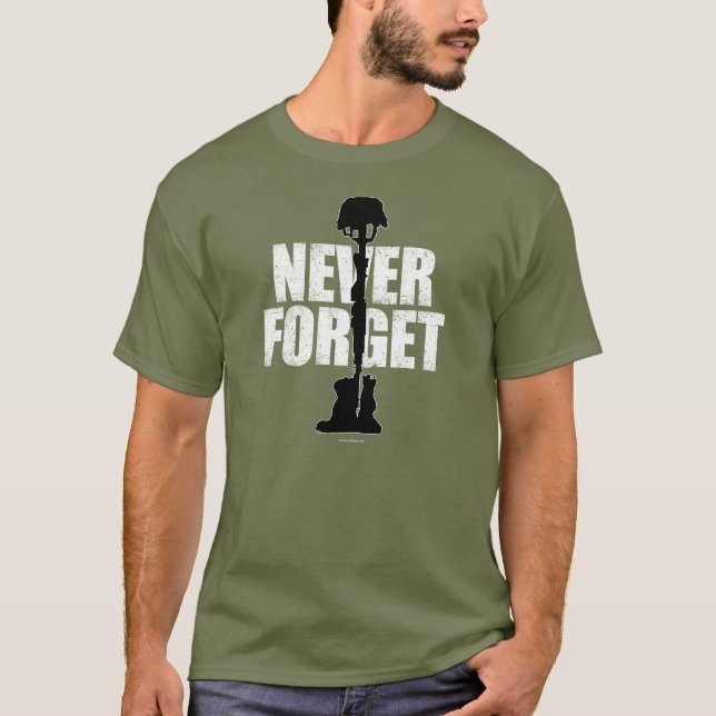 Glöm aldrig (minnesdagen) t-shirt (Framsida)
