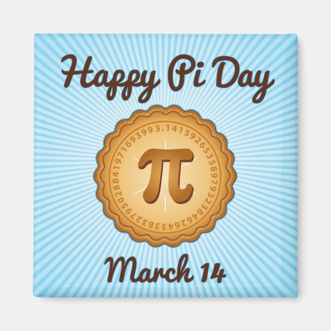 Glöm aldrig Pi Day med det här Magnet (Framsidan)