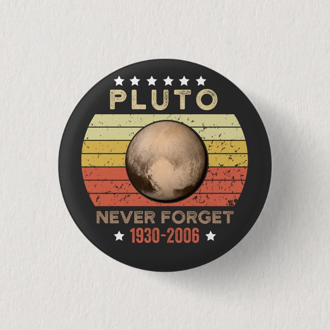 Glöm aldrig Pluto 1930-2006 Knapp (Framsida)
