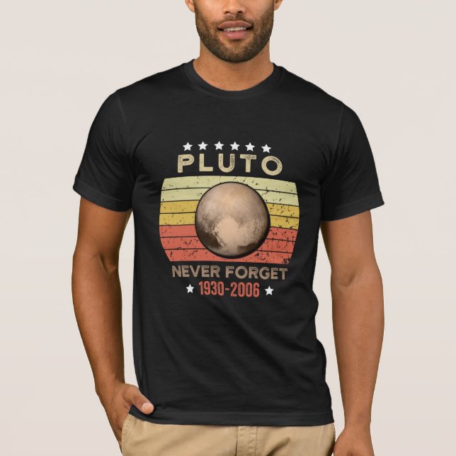 Glöm aldrig Pluto 1930-2006 T Shirt (Framsida)