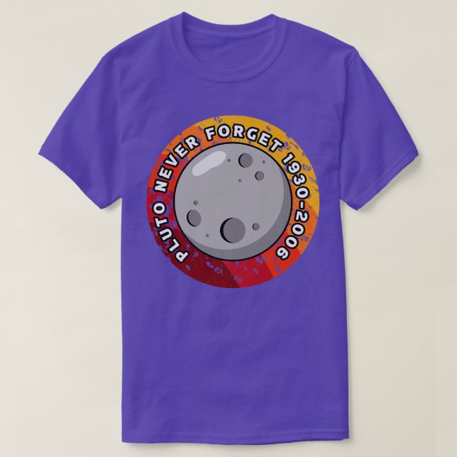 Glöm aldrig Pluto 1930-2006 T Shirt (Design framsida)