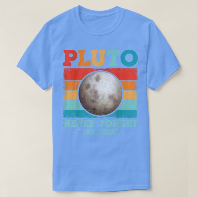 Glöm aldrig Pluto Shirt Nerdy Astronomy Science T (Design framsida)