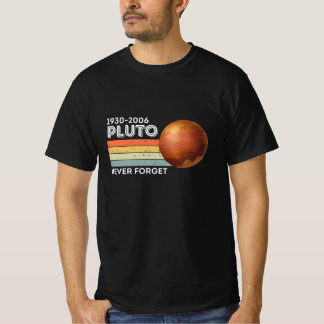 Glöm aldrig Pluto Shirt. Retro Stil snålt utrymme T Shirt