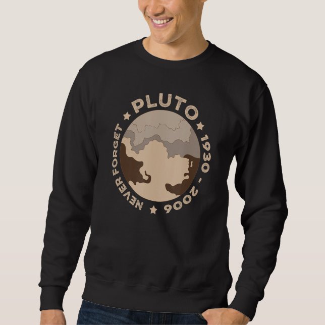 Glöm aldrig Pluto Shirts underbara presenterar pla Lång Ärmad Tröja (Framsida)