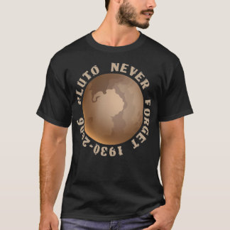 Glöm aldrig Pluto Space Graphic Planet T Shirt