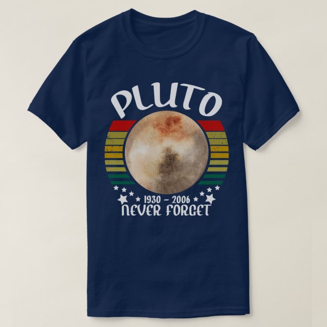 Glöm aldrig pluto t shirt (Design framsida)
