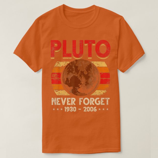 Glöm aldrig Pluto T Shirt (Design framsida)