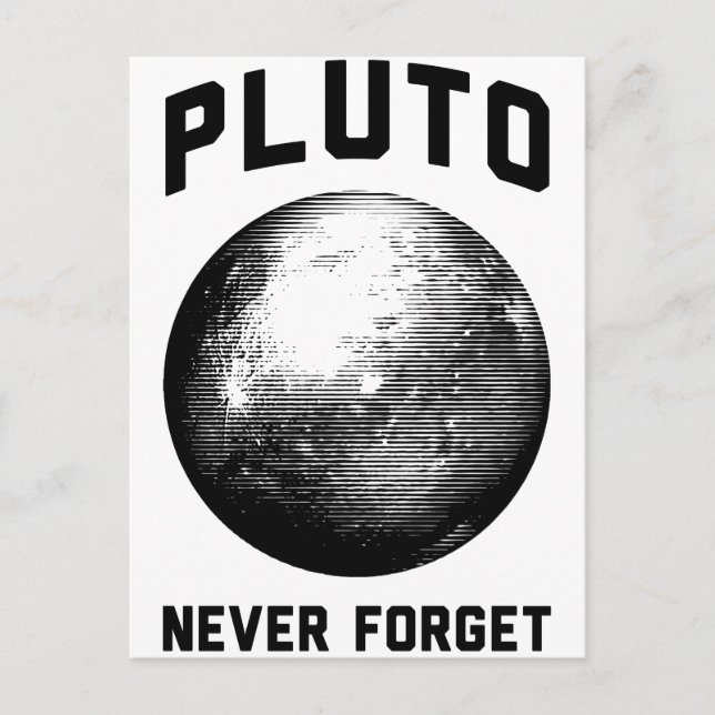 Glöm aldrig Pluto Vykort (Framsida)