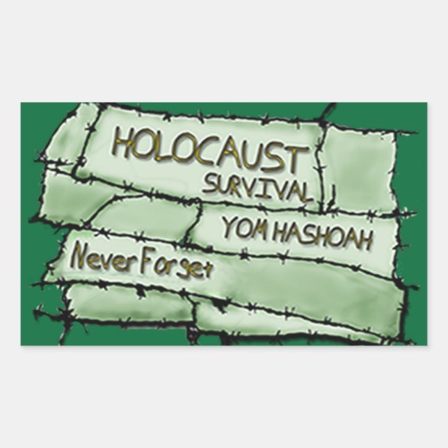 Glöm aldrig rektangulärt klistermärke (Framsida)