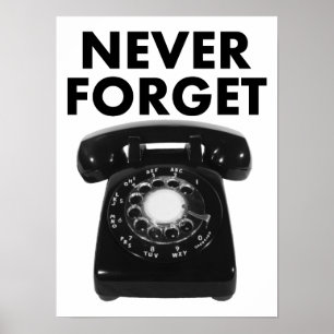 Glöm aldrig Roterande Mobil Funny Poster