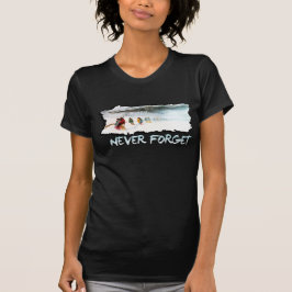 Glöm aldrig slingan av tårar t-shirt