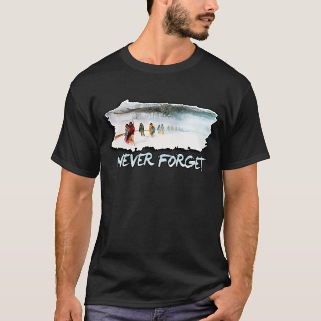 Glöm aldrig slingan av tårar tee shirt (Framsida)