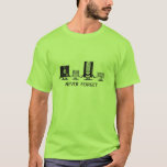 Glöm aldrig t-shirt<br><div class="desc">Denna uppsluppna design påminner alla oss till, "glömmer aldrig!", Glöm aldrig all den föråldrade teknologi oss som alla växte upp med, och den ska för evigt hänvisar till när genom att använda formulera, ", då jag var en unge…., " Presenterar denna design, ", glöm aldrig, ", fånga - att formulera...</div>
