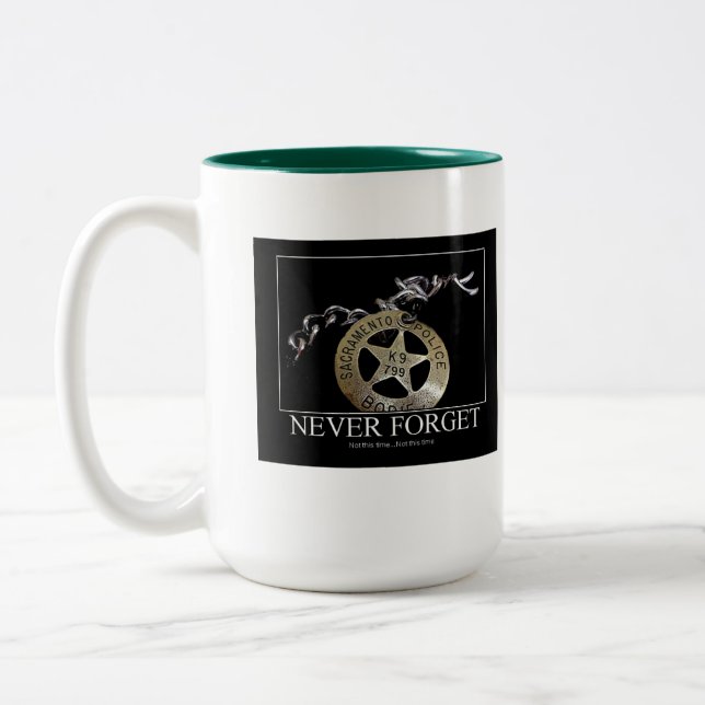 Glöm aldrig Två-Tonad mugg (Vänster)