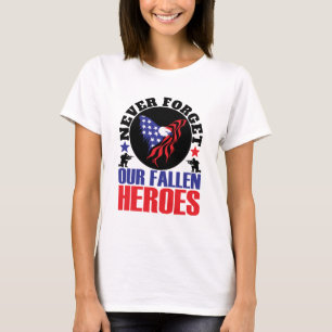 Glöm aldrig våra Fallen Heroes T Shirt