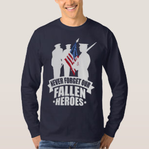 Glöm aldrig våra stupade soldater t-shirt