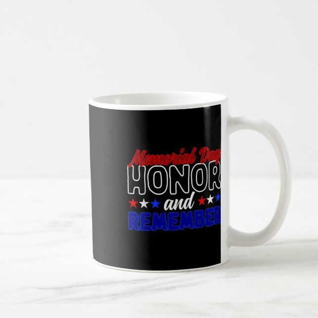 Glöm aldrig veteranhedern och kom ihåg minnesminne kaffemugg (Höger)