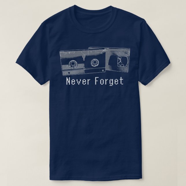 Glöm aldrig VHS T Shirt (Design framsida)