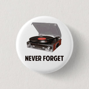 Glöm aldrig vinylskivspelare knapp