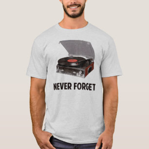 Glöm aldrig vinylskivspelare tee