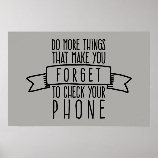 Glöm att kontrollera din telefon poster (Framsidan)