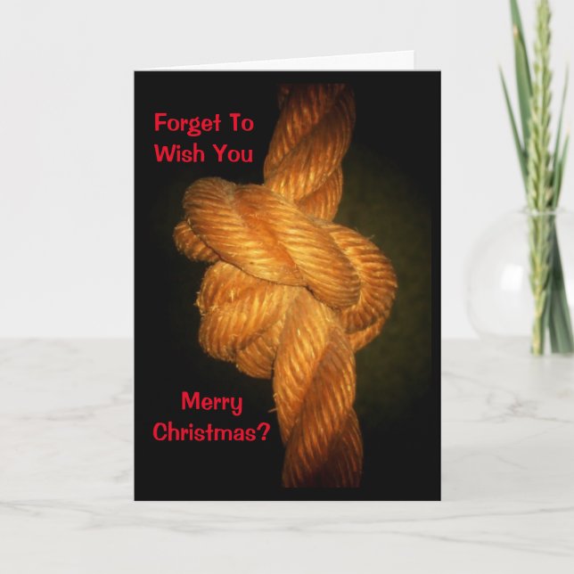 Glöm att önska dig God jul? Knot Me! Kort (Framsida)