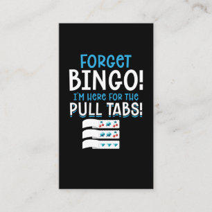 Glöm Bingo Lucky Drag Tab Visitkort