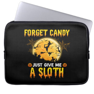 Glöm Candy bara Ge mig en slynt Witch-gåva Laptop Fodral